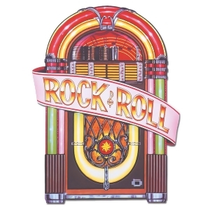 Club Pack of 12 Vintage-Style 50's Rock Roll Juke Box Cutout Decorations 36 - All
