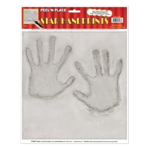 Club Pack of 12 Hollywood Stars Handprint Peel 'N Place Decorations 15 - All