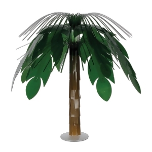 Pack of 6 Green and Brown Jungle Palm Cascade Table Centerpieces 18 - All