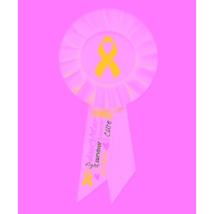 Pack of 6 Light Pink Breast Cancer Awareness Rosette Ribbons 6.5 - All