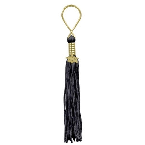 Pack of 6 Black Graduation Tassel with Cap Medallion Key Chains 5.5 - All