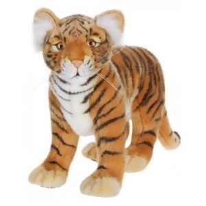 Set of 2 Lifelike Handcrafted Extra Soft Plush Standing Tiger Cub Stuffed Animals 13.25 - All