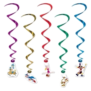 Club Pack of 30 Fun and Exciting Multi Color Circus Whirl Hanging Decorations 35 - All