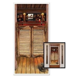 Club Pack of 12 Western Themed Saloon Door Cover Party Decorations 5' - All