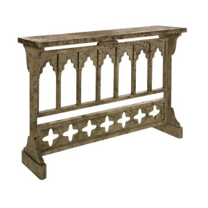 47 Contemporary Gothic Syle White Washed Decorative Console Table - All