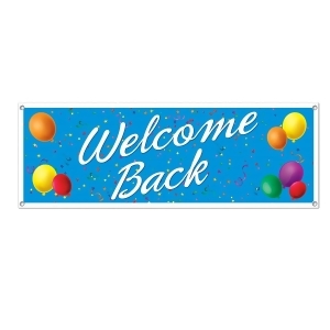 Club Pack of 12 Fun Festive and Exciting Colorful Welcome Back Sign Banners 60 - All