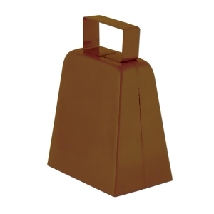 Club Pack of 12 Brown Country Farm-Style Cowbells Party Favor Decorations 4 - All