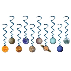 Club Pack of 60 Metallic Blue Solar System Whirl Decorations 38 - All