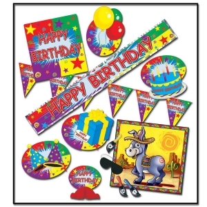 Club Pack of 54 Happy Birthday Party Decoration Kit - All