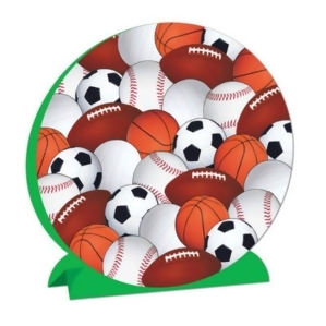 Pack of 12 Multi-Dimensional Athletic Sports Balls Party Centerpiece Decorations 9 - All