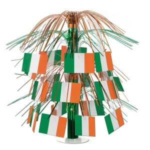 Pack of 6 Colorful Tinsel Irish Flag Cascading Party Table Centerpieces 18 - All