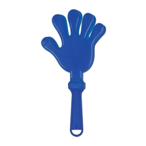 Club Pack of 12 Fun Party-Time Blue Hand Clapper Party Favors 7.5 - All