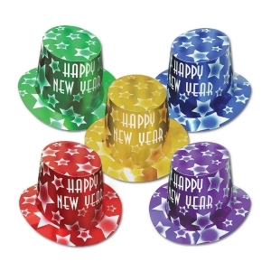 Club Pack of 25 Gem-Star Happy New Years Legacy Party Favor Hat - All