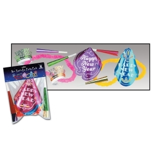 Club Pack of 120 Spiral Happy New Years Legacy Party Favor Hat Kits - All