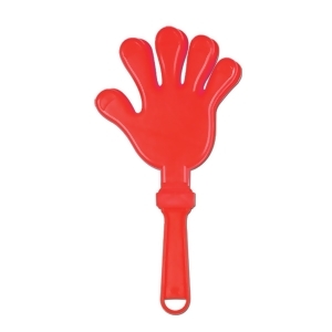 Club Pack of 12 Fun Party-Time Red Hand Clapper Party Favors 7.5 - All