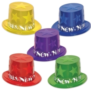 Club Pack of 25 Star Topper Happy New Years Legacy Party Favor Hat - All