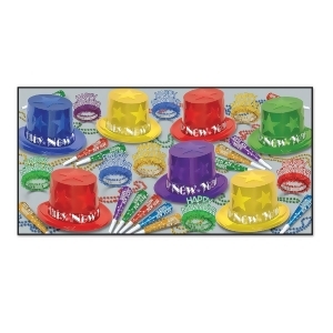 Club Pack of 50 Star Happy New Years Legacy Party Favor Hat Kits - All