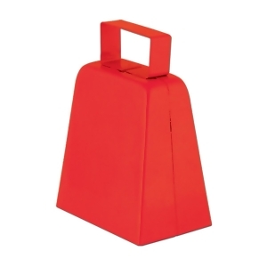 Club Pack of 12 Red Country Farm-Style Cowbells Party Favor Decorations 4 - All