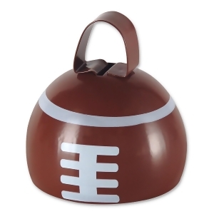 Club Pack of 12 Football Design Country Farm-Style Cowbell Party Favor Decorations 3.25 - All