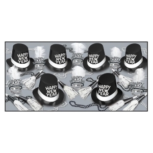 The Top Hats and Tails Party Kit For 50 People For New Year's Eve - All