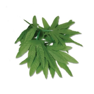 Pack of 12 Tropical Island Luau Party Green Fern Leaf Wristlet/Anklet Bracelets - All