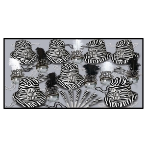 The Zebra Print Kit For 50 People for New Year's Eve - All