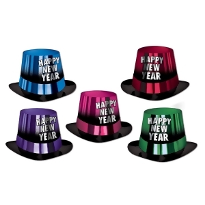 Club Pack of 25 Entertainer Hi-Hat Happy New Years Legacy Party Favor Hats - All