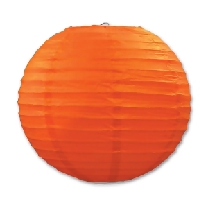Club Pack of 18 Round Orange Hanging Paper Lanterns 9.5 - All