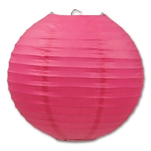 Club Pack of 18 Round Cerise Pink Hanging Paper Lanterns 9.5 - All