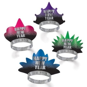 Club Pack of 50 Resolution Happy New Years Legacy Party Favor Tiaras - All