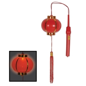 Club Pack of 12 Red and Gold Asian Lantern with Tassel Party Decoration - All