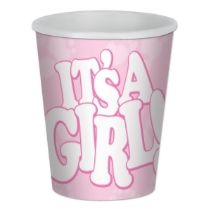 Club Pack of 96 It's A Girl Hot and Cold Beverage Cups 9 oz. - All