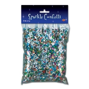 Club Pack of 50 Pre-Packaged Multi-Colored Sparkle New Years Celebration Confetti Bags 2 oz. - All