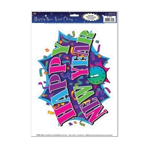 Club Pack of 12 Happy New Years Window and Glass Clings 17 - All