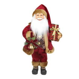 18.5 Santa Claus with Bell and Gift Christmas Tabletop Decoration - All