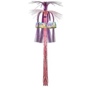 Pack of 12 Pink and Purple Metallic Cascade Hanging Column Princess Party Decorations 3' - All