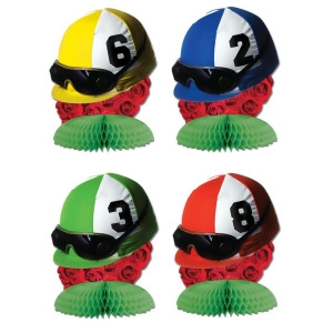 Pack of 48 Horse Jockey Helmet Derby Day Honeycomb Tissue Party Decorations 4.5 - All