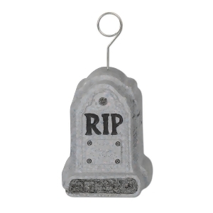 Pack of 6 Rip Tombstone Photo or Balloon Holder Party Decorations 6oz - All