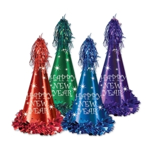 Club Pack of 25 Reflections Happy New Years Party Favor Hats - All