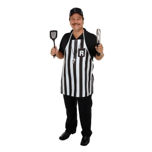 Pack of 6 Football Fun Adult Referee Fabric Novelty Apron One size - All