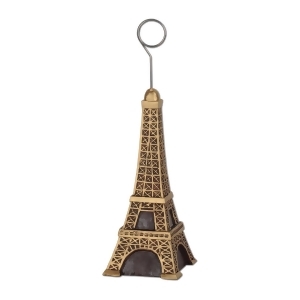 Pack of 6 Eiffel Tower Photo or Balloon Holder Party Decorations 6oz - All