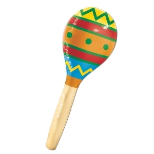 Pack of 6 Colorful Fiesta Inflatable Maraca Party Decorations 30 - All