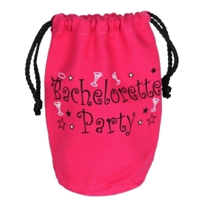 Club Pack of 12 Pink Bachelorette Party Tote Bag with Drawstring Decorative Party Favors 7 - All