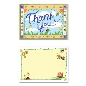 Club Pack of 96 Neutral Gender Thank You Notes 5.5 - All