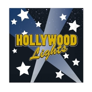 Club Pack of 192 Multi-Colored Hollywood Lights Disposable 2-Ply Beverage Napkins - All