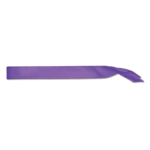 Pack of 6 Blank Customizable Purple Satin Sashes 33 - All