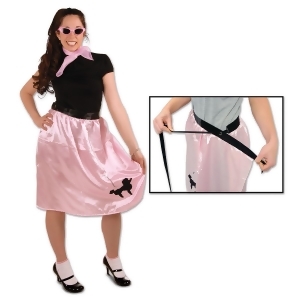 Club Pack of 6 Pink Wrap-Around Adjustable Poodle Skirts 27 - All