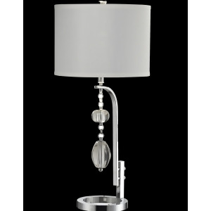 31.5 Ashland Polished Chrome and Crystal Accent Table Lamp - All