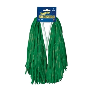 Club Pack of 48 Pre-Packaged Kelly Green Football Themed School Spirt Poly Shakers 12 - All