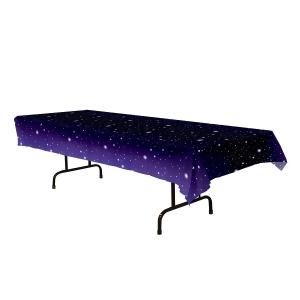 Club Pack of 12 Starry Night Rectangle Tablecovers 54 x 108 - All